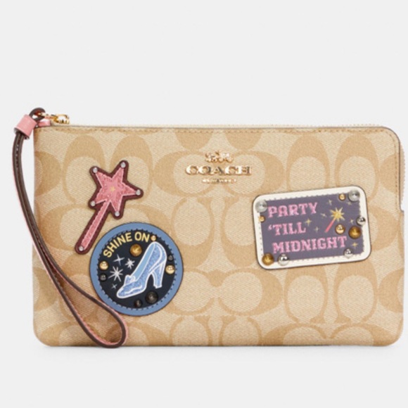 COACH SIGNATURE DISNEY LARGE CORNER ZIP WALLET - Picture 13 of 16